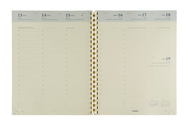 Agendavulling 2026 Brepols Concorde 7dagen/2pagina&apos;s crème afbeelding