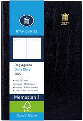 Agenda 2027 Ryam Memoplan 1 Mundior 1dag/1pagina zwart