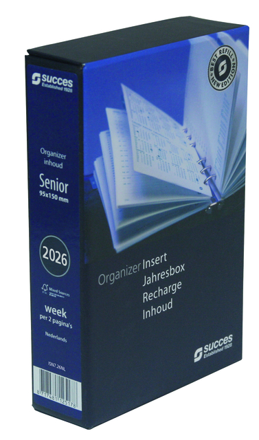 Agendavulling 2026 Succes Senior 7dagen/2pagina&apos;s afbeelding