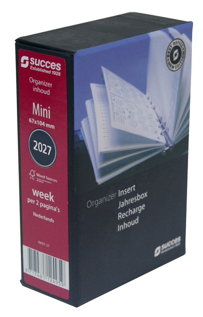 Agendavulling 2027 Succes Mini 7dagen/2pagina's afbeelding