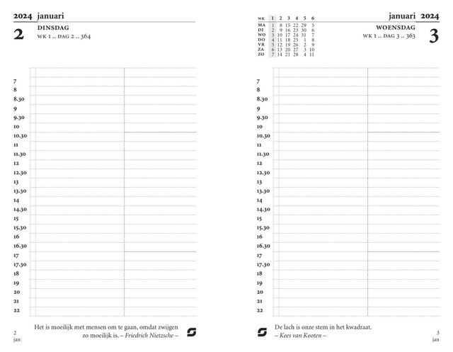Agendavulling 2027 Succes Mini 1dag/1pagina — Foto 2 van 2