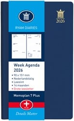 Agenda 2025 Ryam Memoplan 7 Plus Mundior 7dagen/2pagina's assorti