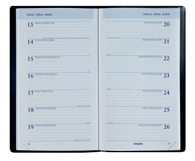 Agenda 2027 Brepols Breplan Seta 7dagen/1pagina assorti — Foto 2 van 2