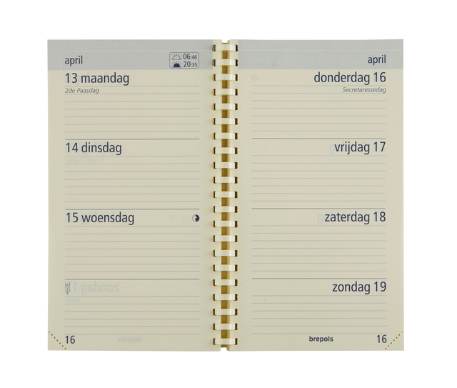 Agendavulling 2026 Brepols Optivision Pocket 7dagen/2pagina&apos;s afbeelding