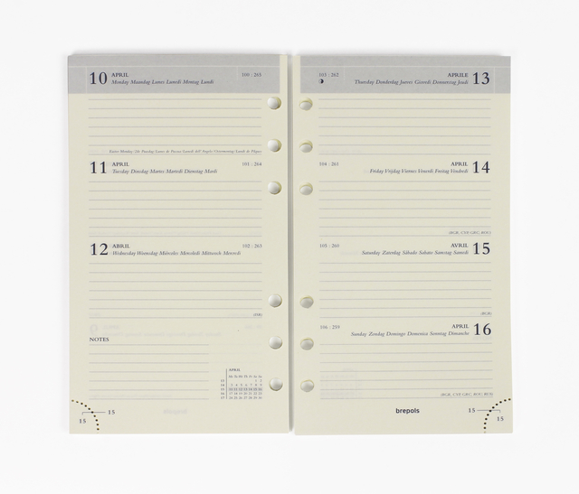 Agendavulling 2026 Brepols Brefax 17 7dagen/2pagina&apos;s afbeelding