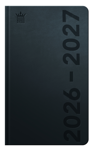 Schoolagenda 2026-2027 Ryam Cursus DeLuxe 7dagen/2pagina's zwart afbeelding