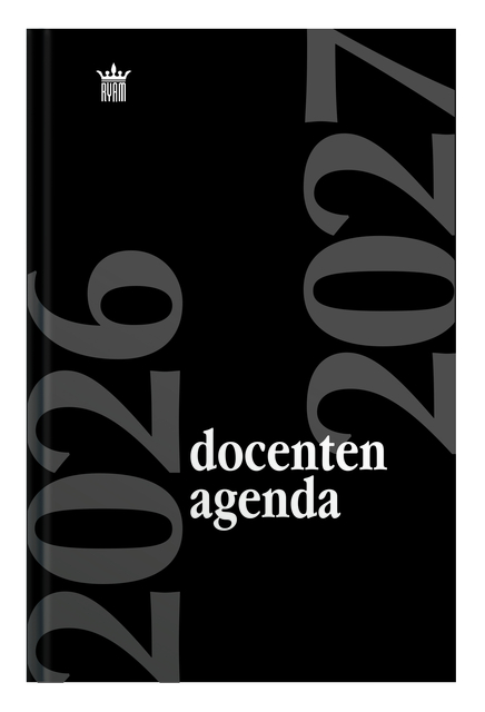 Schoolagenda 2026-2027 Ryam docenten 7dagen/2pagina's zwart afbeelding