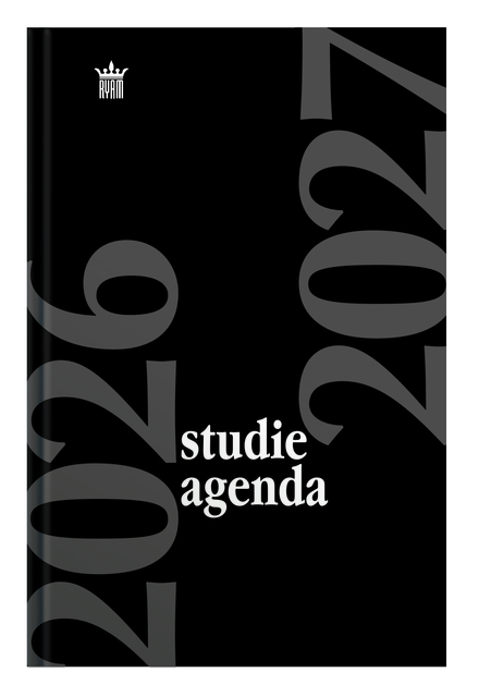Schoolagenda 2026-2027 Ryam Studie 7dagen/2pagina's zwart afbeelding