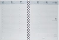 Agendavulling 2027 Brepols Timing 7dagen/2pagina's spiraal wit
