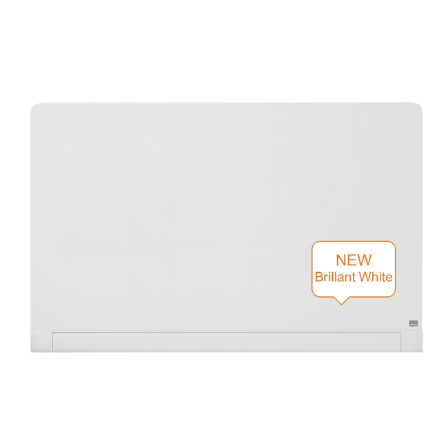 Glasbord Nobo Impression Pro afgeronde hoeken 1260x710mm briljant wit — Foto 2 van 2