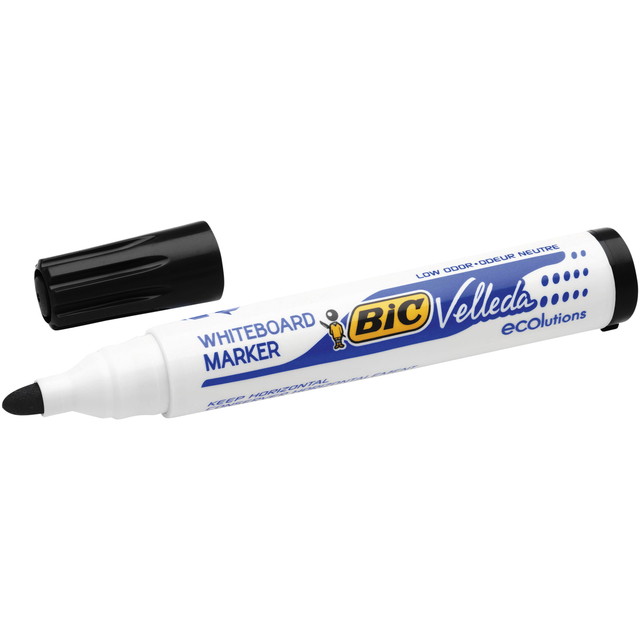 Whiteboardmarker Bic Velleda 1701 rond large zwart afbeelding