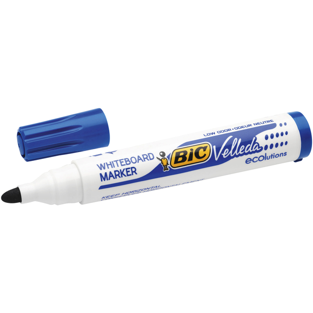 Whiteboardmarker Bic Velleda 1701 rond large blauw afbeelding