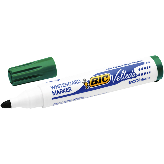 Whiteboardmarker Bic Velleda 1701 rond large groen afbeelding