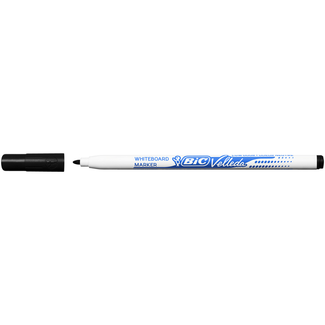 Whiteboardmarker Bic Velleda 1721 rond fijn zwart afbeelding