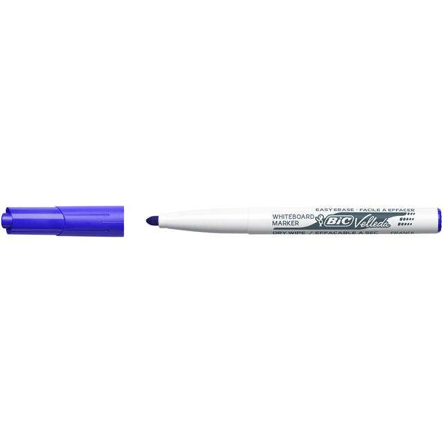 Whiteboardmarker Bic Velleda 1741 rond medium blauw afbeelding