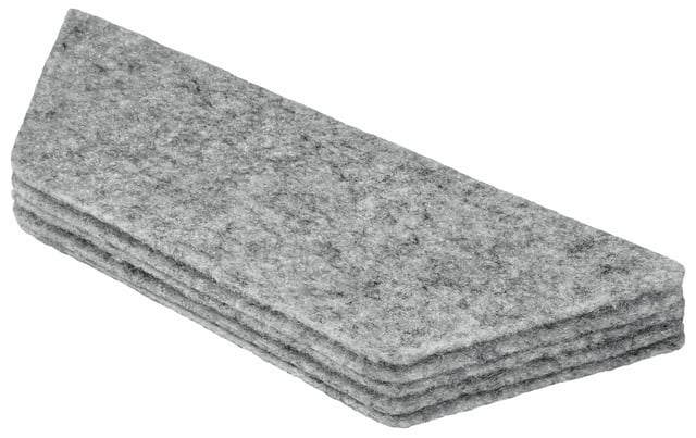 Navulling Nobo voor magnetische whiteboardwisser wit 10 stuks afbeelding