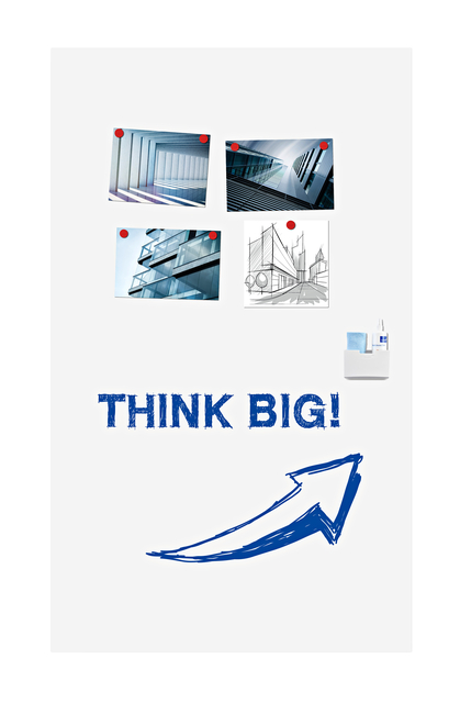 Legamaster WALL-UP whiteboard 200x120cm afbeelding