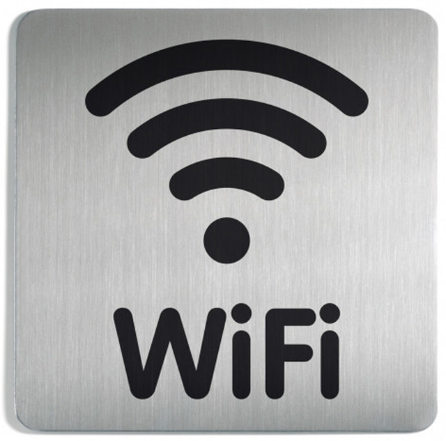 Infobord pictogram Durable 4786 vierkant wifi 150mm afbeelding