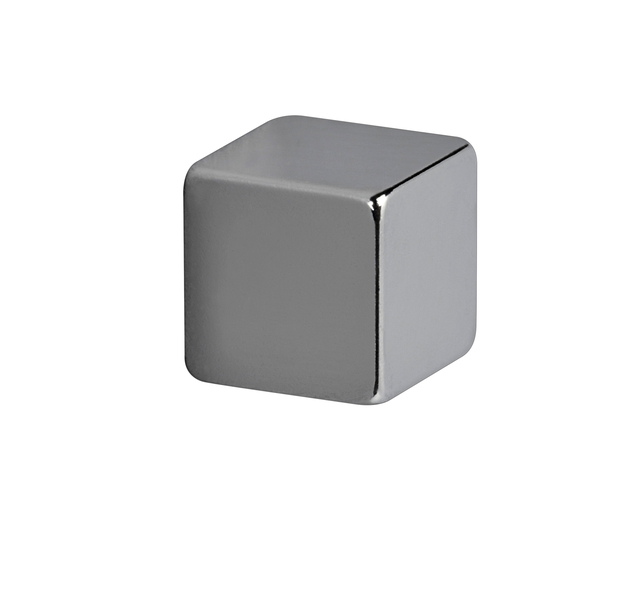 Magneet MAUL Neodymium kubus 10x10x10mm 3.8kg nikkel 4 stuks — Foto 2 van 2