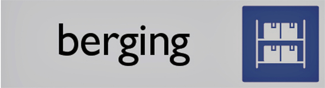 Infobord pictogram berging 165x44mm afbeelding