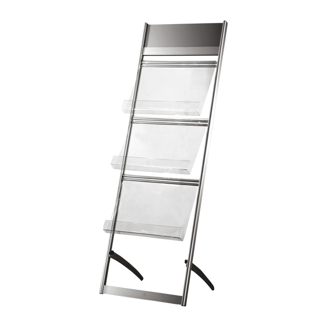Folderstandaard OPUS 2 3x A3 alu profiel afbeelding