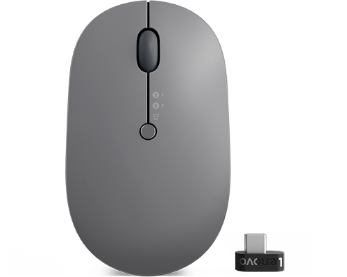 Lenovo Go Multi-Device muis Kantoor Ambidextrous RF-draadloos + Bluetooth Optisch 2400 DPI