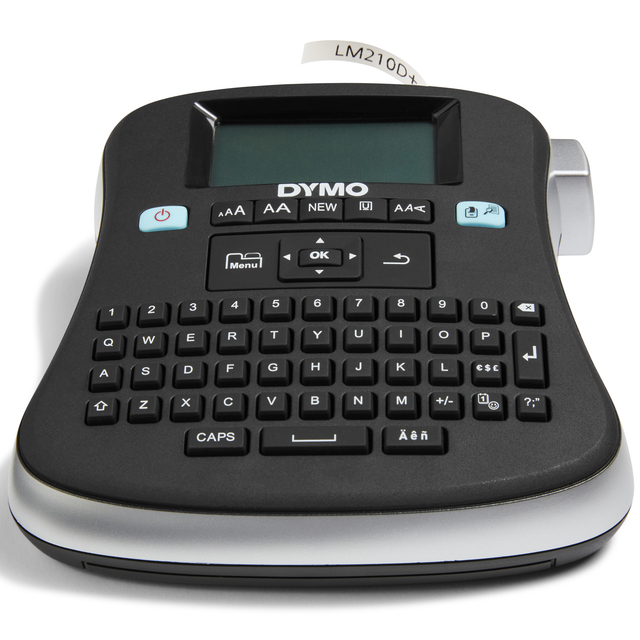 Labelprinter Dymo LabelManager 210D draagbaar qwerty 12mm zwart afbeelding
