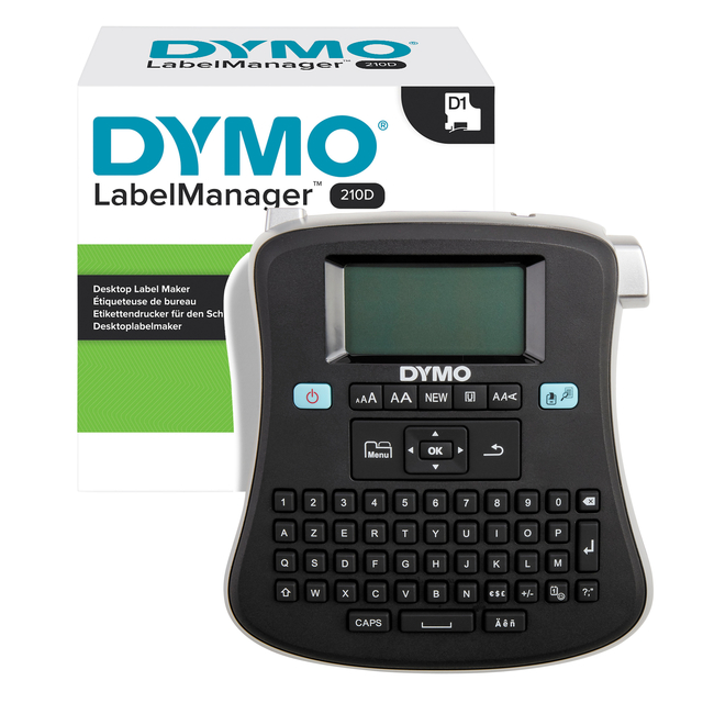 Labelprinter Dymo LabelManager 210D+ draagbaar azerty 12mm zwart afbeelding