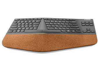 Lenovo Go Wireless Split toetsenbord Kantoor RF Draadloos QWERTY Belgisch Engels Grijs