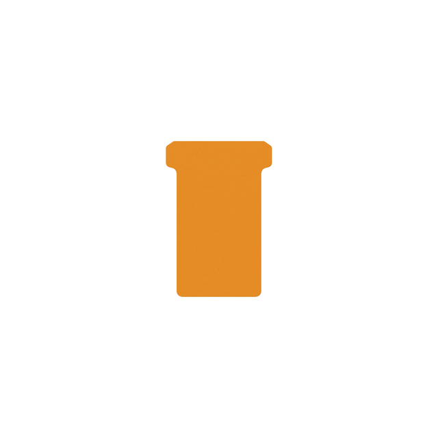 T-kaart Djois formaat 2 48mm oranje 100 stuks afbeelding