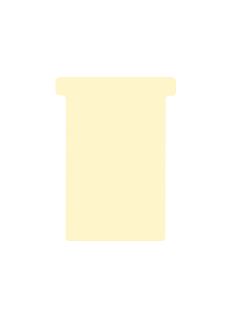T-kaart Djois formaat 3 77mm beige 100 stuks afbeelding