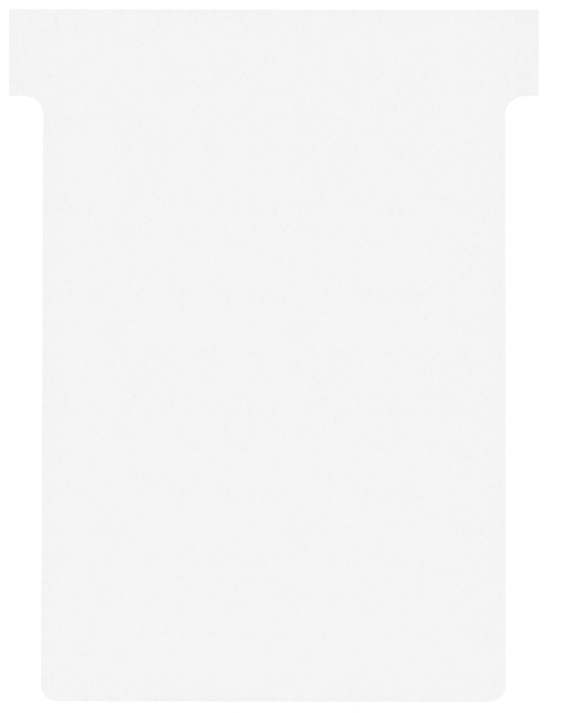T-kaart Nobo nr.3 80mm wit 100 stuks afbeelding