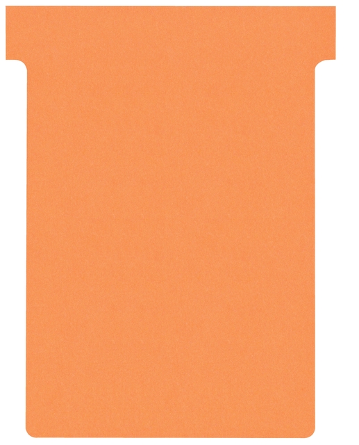 T-kaart Nobo nr.3 80mm oranje 100 stuks afbeelding