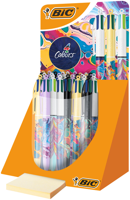 Balpen Bic 4kleuren medium Hydro ass afbeelding