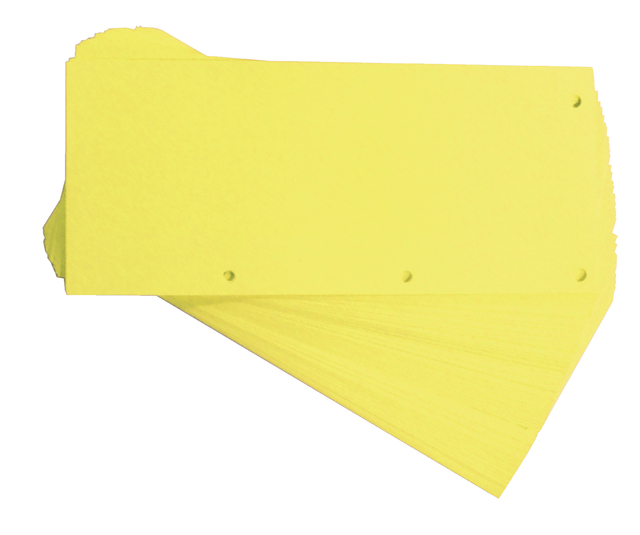 Scheidingsstrook Oxford Duo 240x105mm geel 60 stuks afbeelding