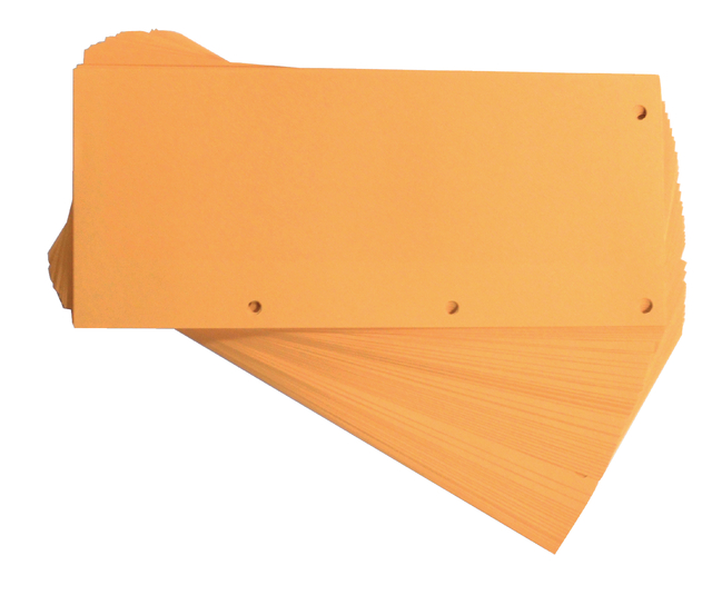 Scheidingsstrook Oxford duo 240x105mm oranje 60 stuks afbeelding