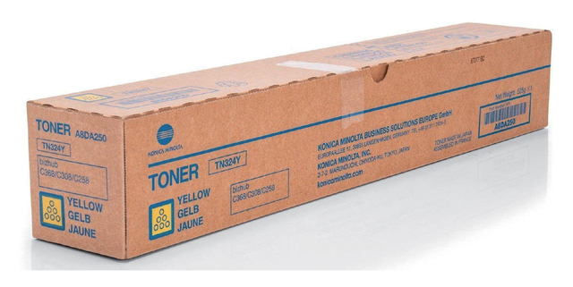 Tonercartridge Konica Minolta A8DA250 TN-324Y geel afbeelding