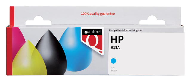 Inktcartridge Quantore alternatief tbv HP F6T77AE 913A blauw afbeelding