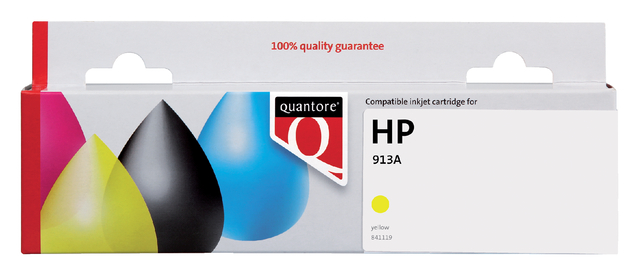 Inktcartridge Quantore alternatief tbv HP F6T79AE 913A geel afbeelding