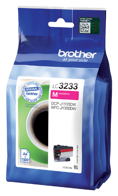 Inktcartridge Brother LC-3233M rood afbeelding