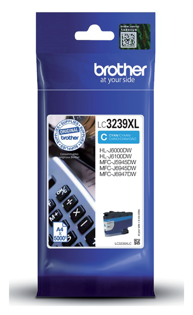 Inktcartridge Brother LC-3239XLC blauw afbeelding