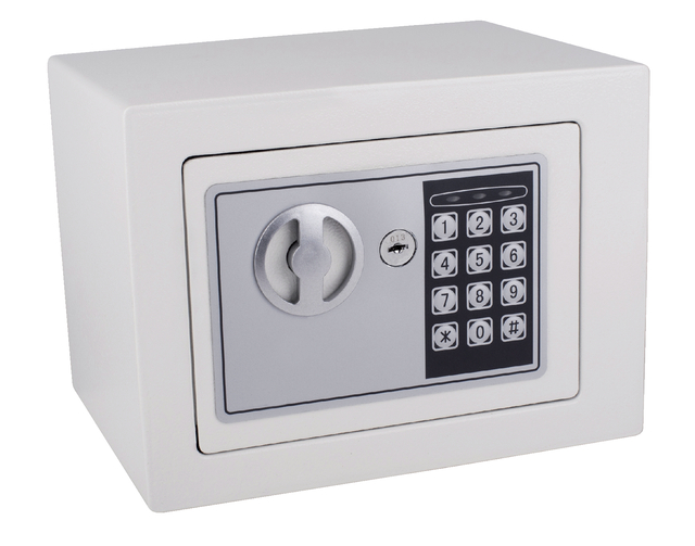Kluis Pavo mini elektronisch 230x170x170mm wit afbeelding
