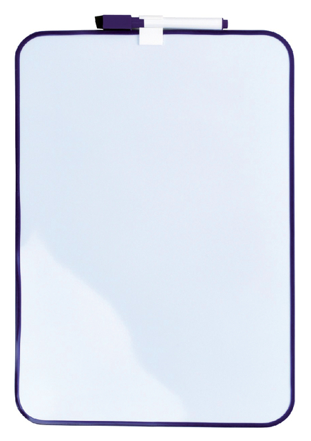 Whiteboard Desq 24x34cm + marker paars profiel afbeelding