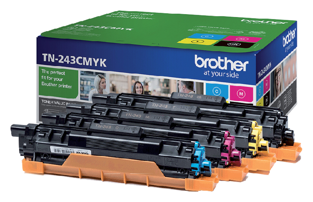 Toner Brother TN-243 zwart + 3 kleuren afbeelding