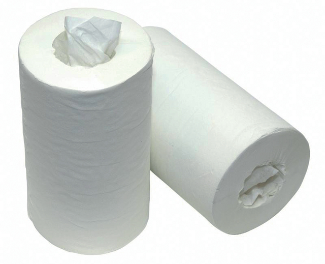 Poetsrol Cleaninq Mini 1-laags 21,5xd14cmx120m 11 rollen afbeelding