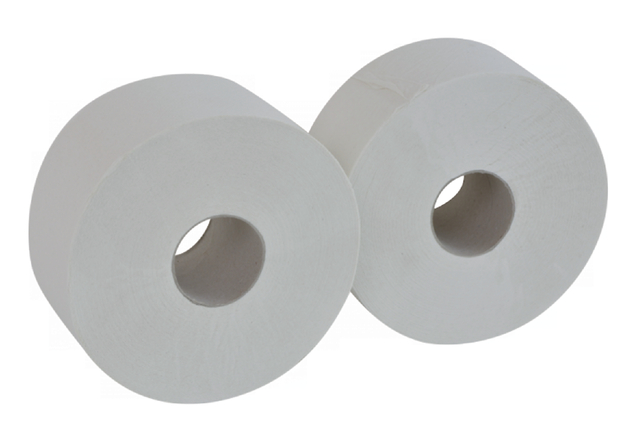 Toiletpapier Cleaninq Mini Jumbo 2laags 170m 12rollen afbeelding