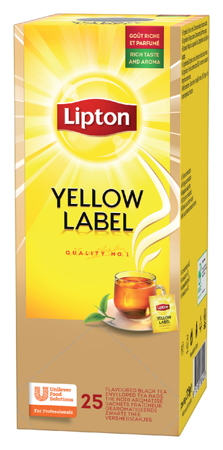 Thee Lipton yellow label 25x1.5gr — Foto 2 van 2
