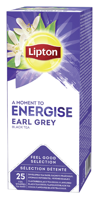 Thee Lipton Energise earl grey 25x1.5gr afbeelding
