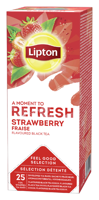 Thee Lipton Refresh strawberry 25x1.5gr afbeelding