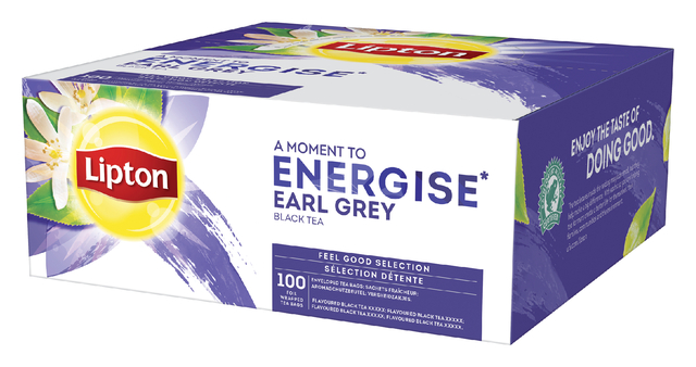 Thee Lipton Energise earl grey 100x1.5gr afbeelding